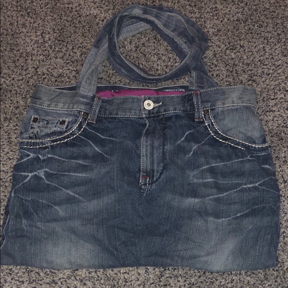 Blue jean bag